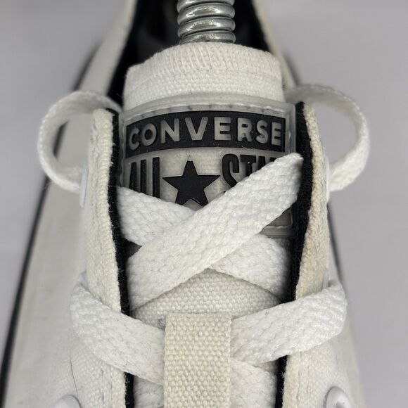 Converse Chuck Taylor All Star OX White Canvas Black Stripe Size‎ 6..... 669783F - Picture 12 of 16